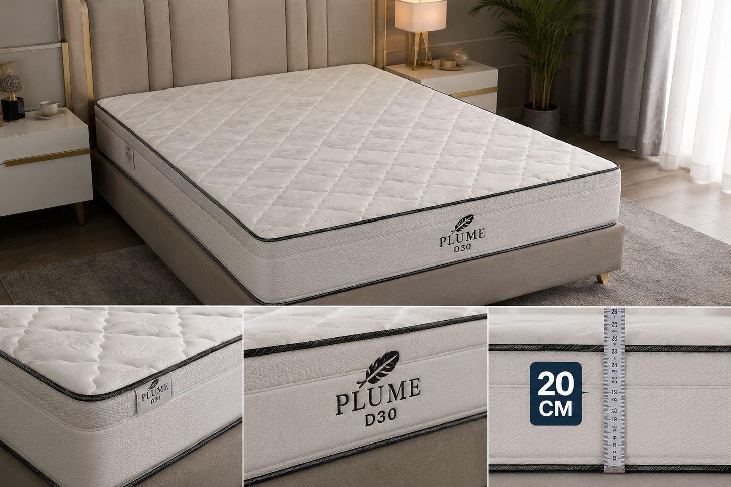 Matelas Plume D30 Orthopédique
